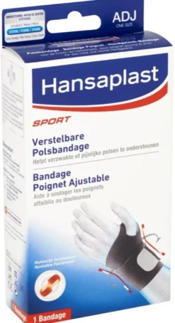 Hansaplast Sport polsband verstelbaar (1 stuk)