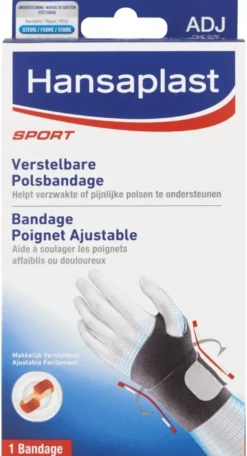 Hansaplast Sport polsband verstelbaar (1 stuk)