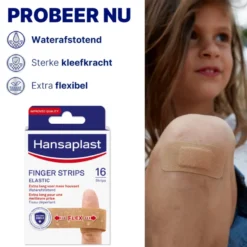 Hansaplast Vingerpleister elastisch strips (16 stuks)