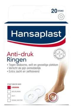 Hansaplast Voet anti-drukring likdoorn en eelt pleister (20 stuks)