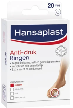 Hansaplast Voet anti-drukring likdoorn en eelt pleister (20 stuks)