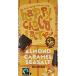 Happy Chocolate Puur Amandel Karamel Zeezout B Io (100 gr)