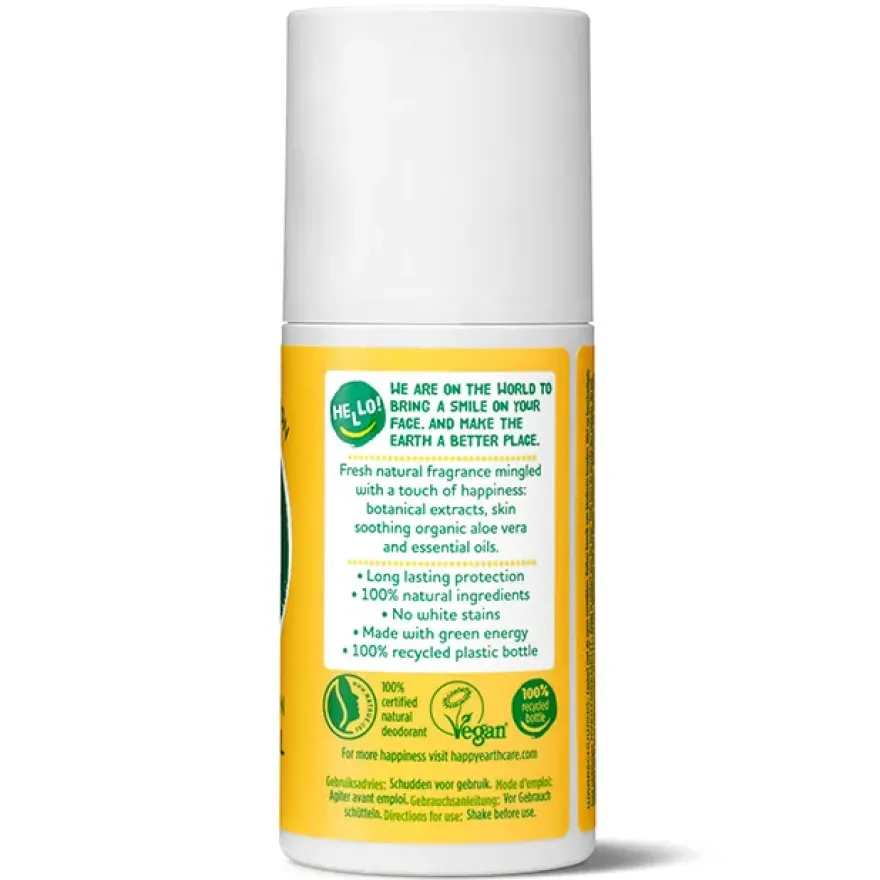 Happy Earth Deodorant roll on jasmine ho wood (75 ml)