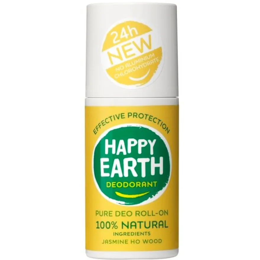 Happy Earth Deodorant roll on jasmine ho wood (75 ml)