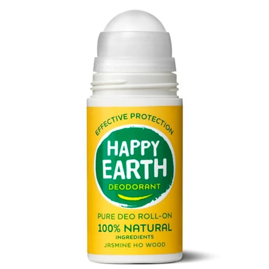 Happy Earth Deodorant roll on jasmine ho wood (75 ml)