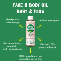 Happy Earth Gezicht & Lichaam Olie Voor Ba By & Kids (150 ml)
