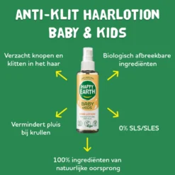 Happy Earth Hairlotion Voor Baby & Kids (150 ml)