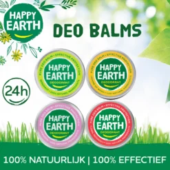 Happy Earth 100% Natuurlijke Deodorant Balm Floral Patchouli (45 gr)
