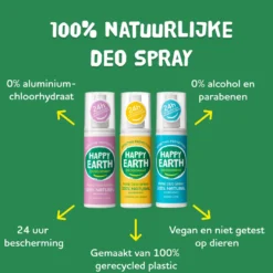 Happy Earth Pure deodorant spray unscented (100 ml)
