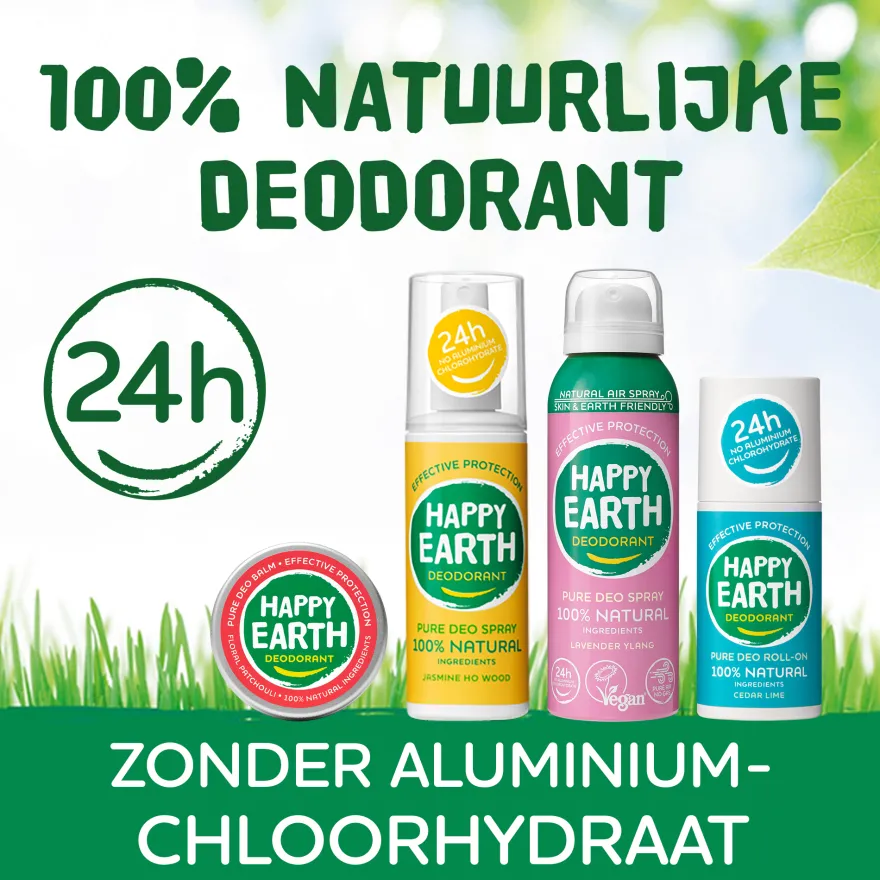 Happy Earth Pure deodorant spray unscented (100 ml)