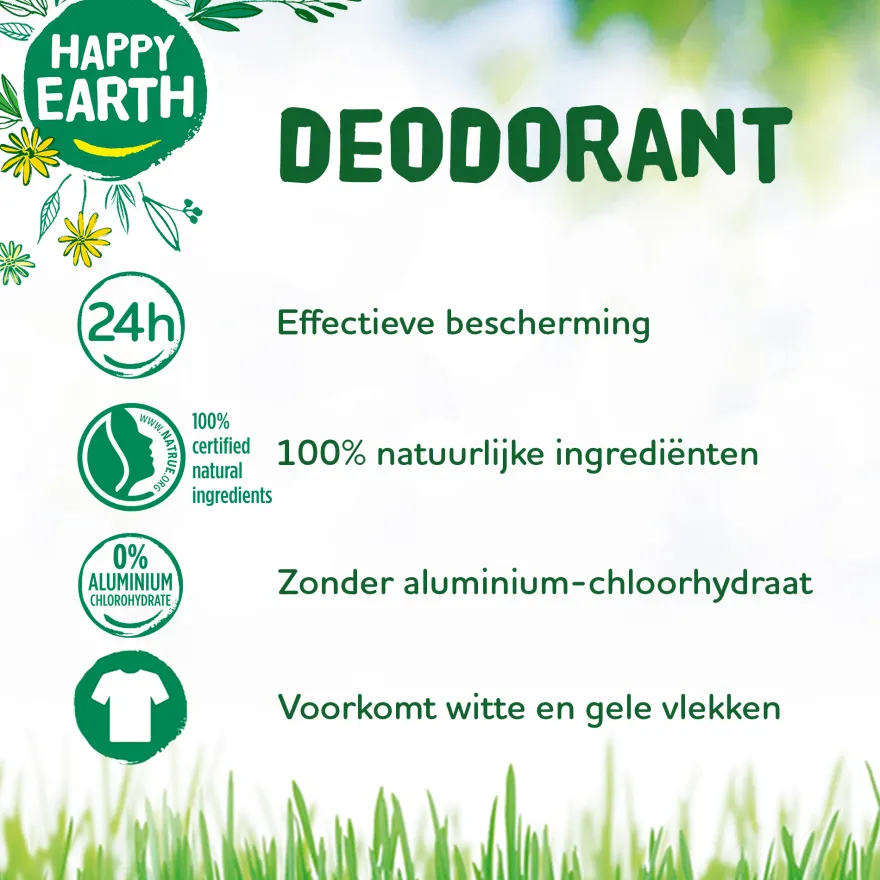Happy Earth Pure Deodorant Spray Cucumber Matcha (100 ml)
