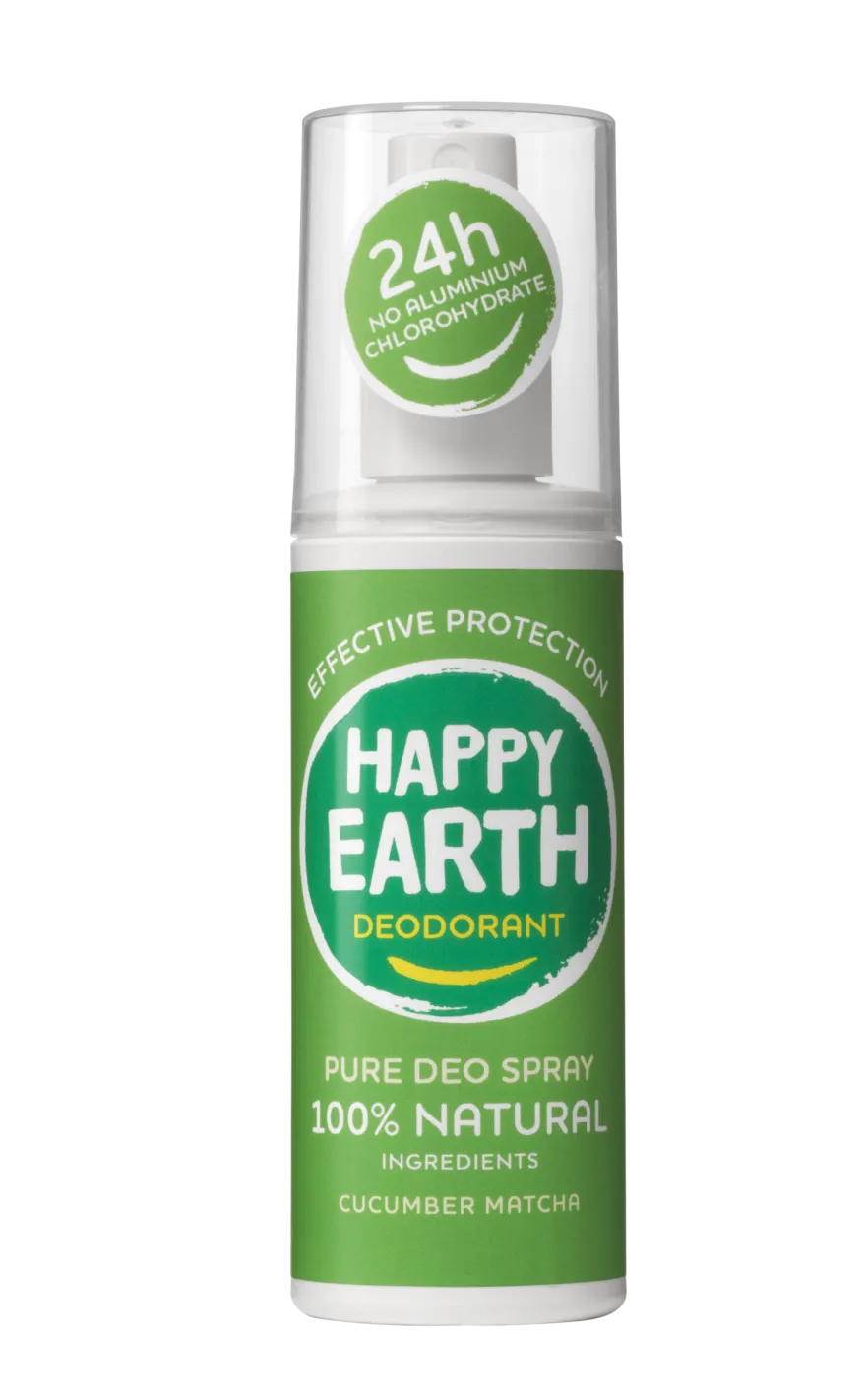 Happy Earth Pure Deodorant Spray Cucumber Matcha (100 ml)