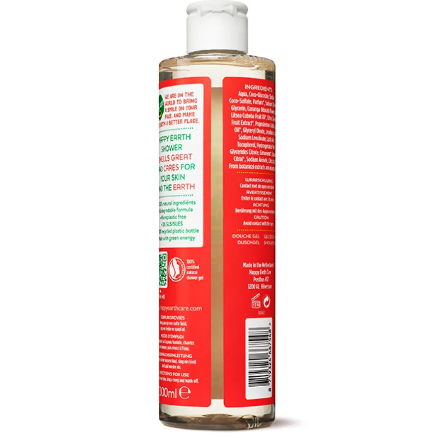 Happy Earth Pure showergel floral patchouli (300 ml)