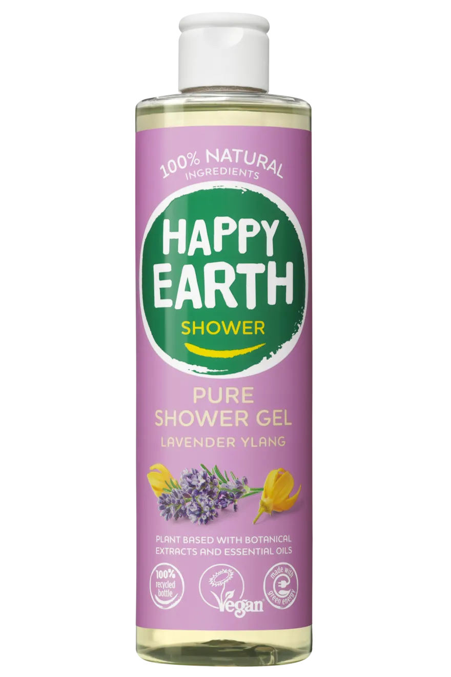 Happy Earth Pure showergel lavender ylang (300 ml)