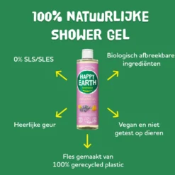 Happy Earth Pure showergel lavender ylang (300 ml)