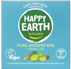 Happy Earth Shower Bar Cedar Lime (90 gr)