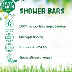 Happy Earth Shower Bar Cedar Lime (90 gr)