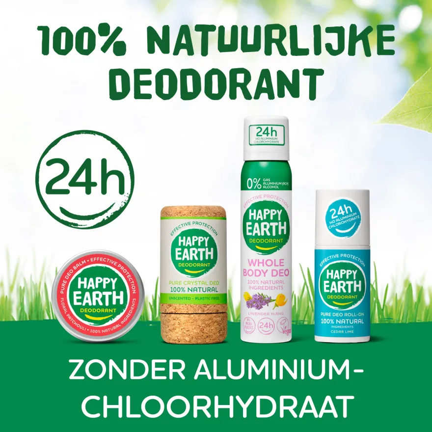 Happy Earth Whole Body Deo Spray Jasmine Ho Wood (100 ml)