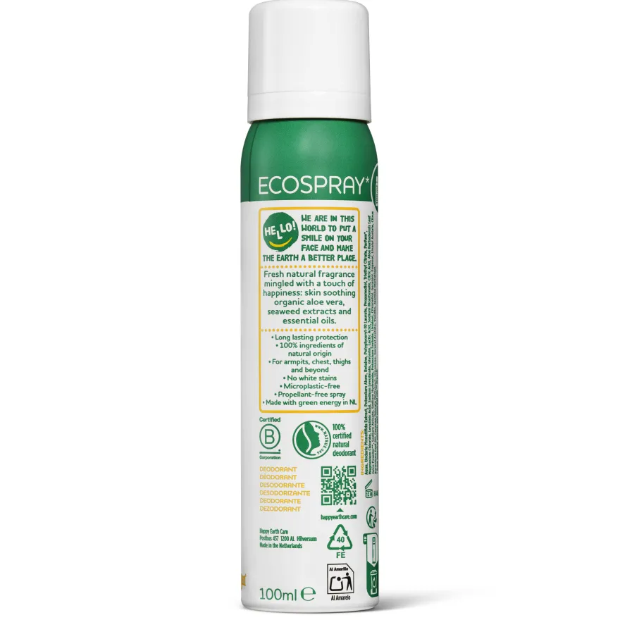 Happy Earth Whole Body Deo Spray Jasmine Ho Wood (100 ml)
