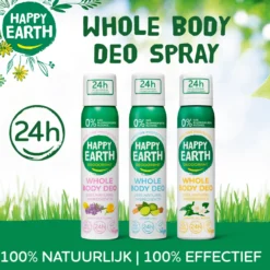 Happy Earth Whole Body Deo Spray Jasmine Ho Wood (100 ml)