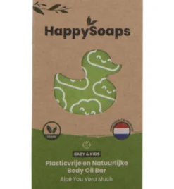 Happysoaps Baby & Kids Body Oil Bar Aloe You Very Much (60 gr)