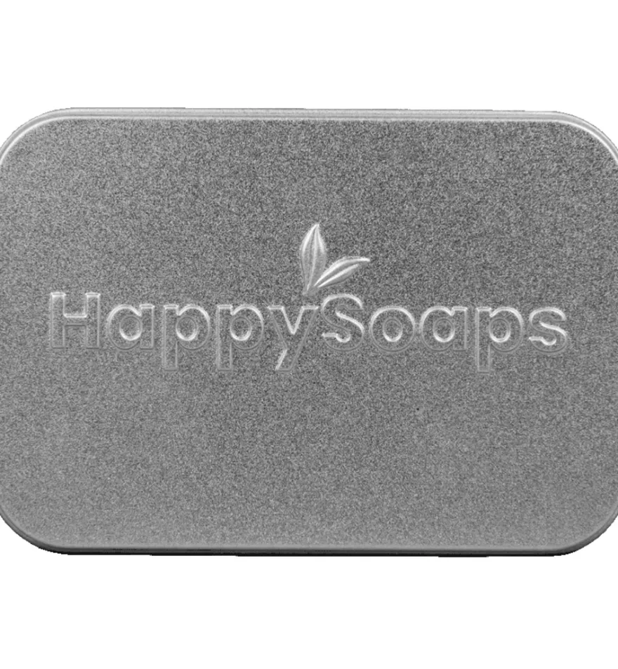 Happysoaps Body Bar Bewaar- En Reis Blik (1 stuk)
