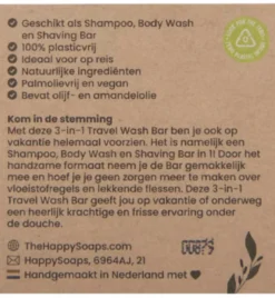 Happysoaps 3-In-1 Travel Wash Sweet (40 gr)