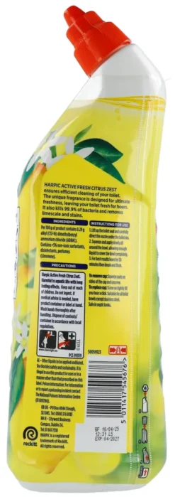 Harpic Active Fresh Citrus Toilet Cleaning Gel (750 ml)
