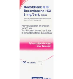 Healthypharm Broomhexine Hoestdrank 8mg (150 ml)