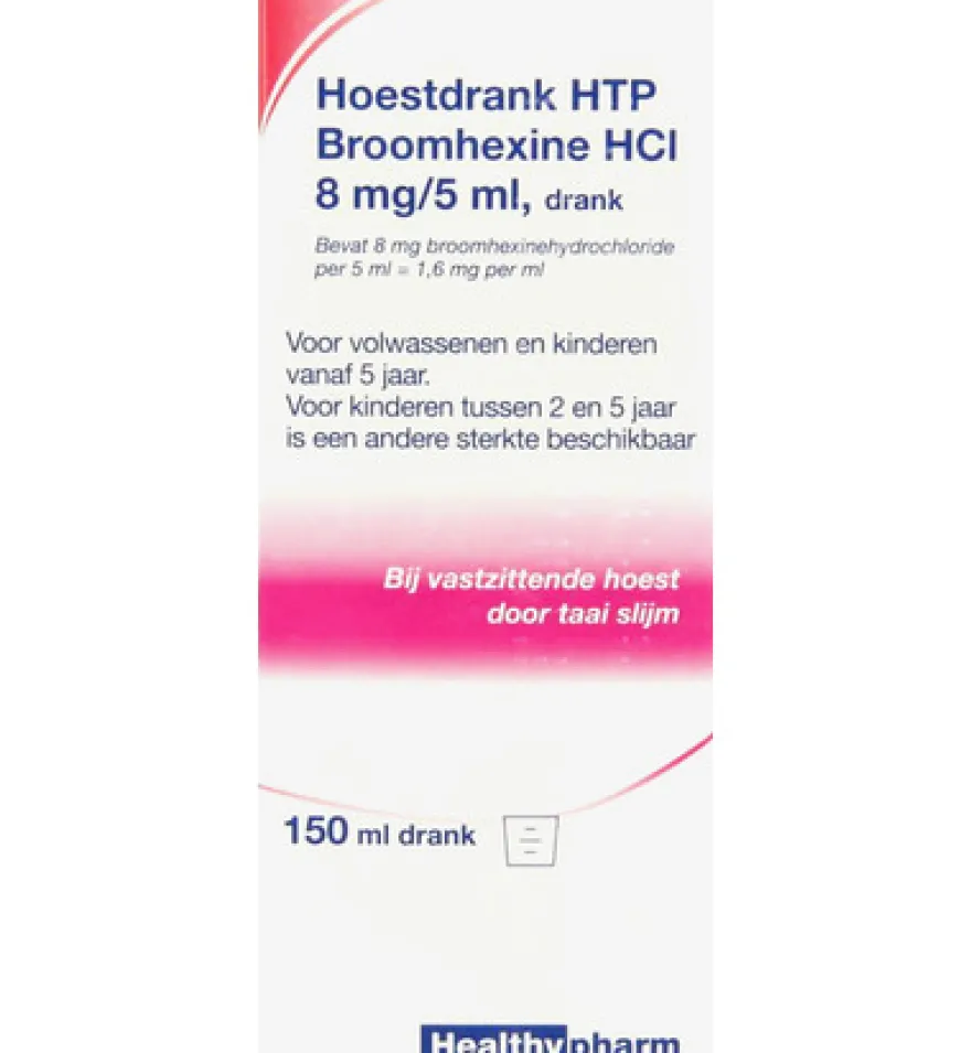 Healthypharm Broomhexine Hoestdrank 8mg (150 ml)