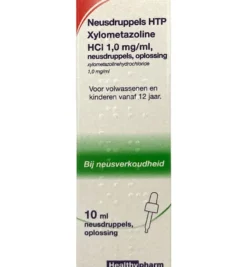 Healthypharm Neusdruppels HTP Xylometazoline HCl 1mg/ml (10 ml)