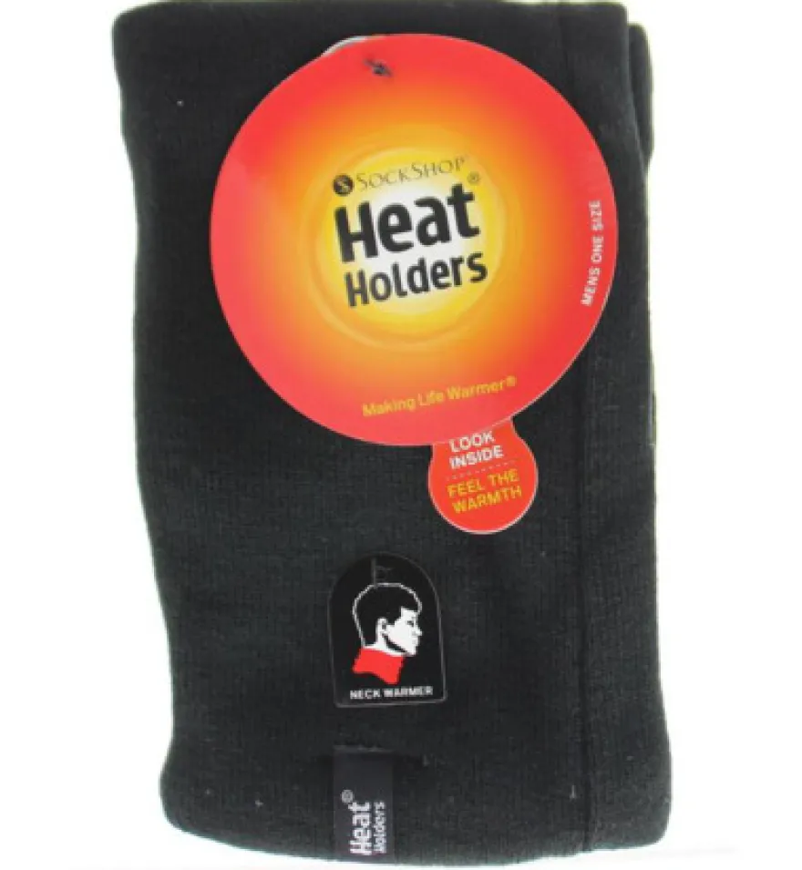 Heat Holders Mens Neck Warmer One Size Black (1 stuk)