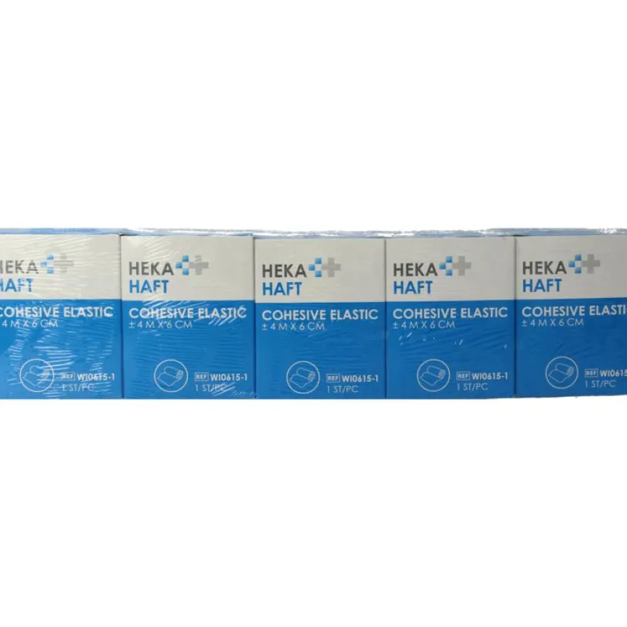 Hekahaft Cohesive Windsel 4M X 6 Cm (5 stuks)