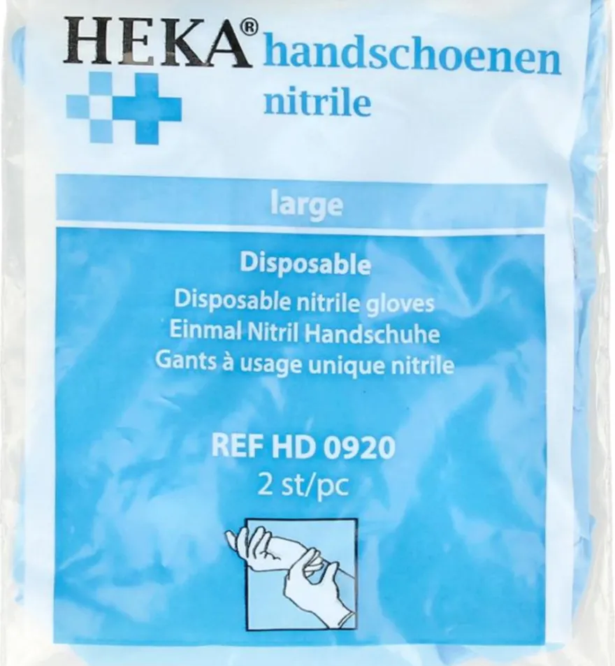 Heka Handschoen nitril maat L (1 paar)