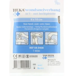 Heka Snelverband nr.3 8 cm x 10 cm steriel (1 stuk)