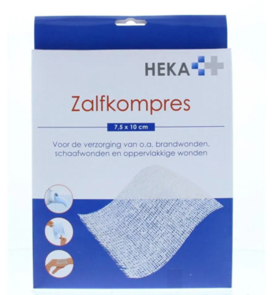 Heka Zalfkompres 7.5 x 10 cm steriel (6 stuks)