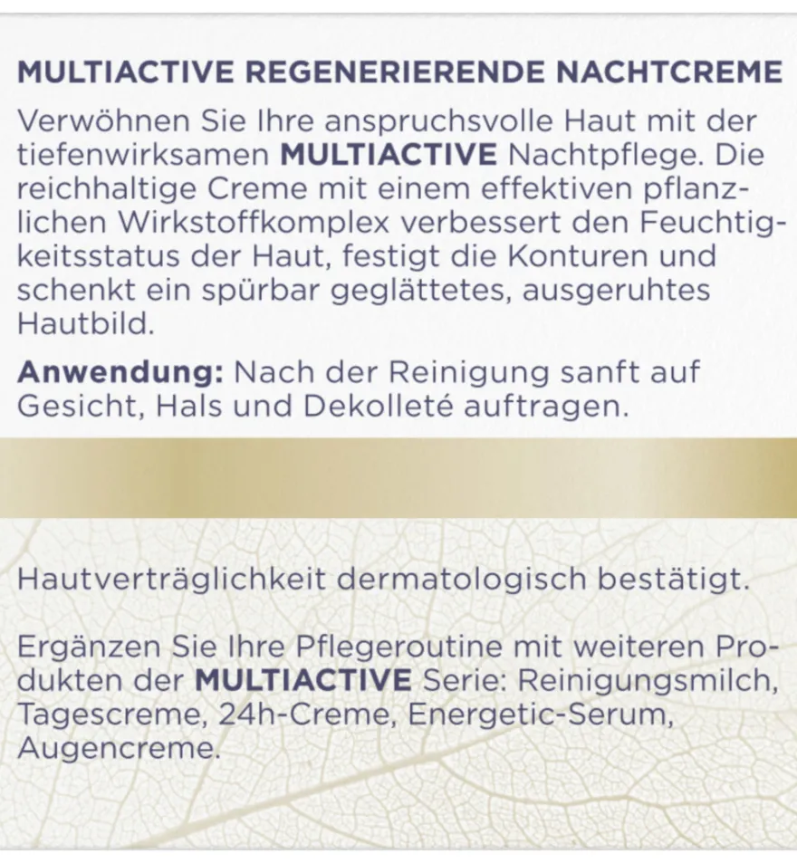 Heliotrop Multiactive nachtcreme (50 ml)