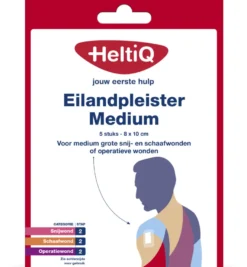 HeltiQ Eilandpleisters 8 x 10 cm (5 stuks)