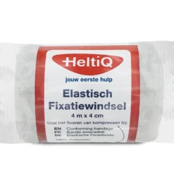 HeltiQ Elastisch fixatiewindsel 4m x 4 cm (1 stuk)