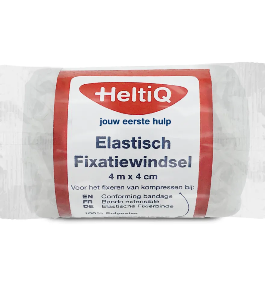 HeltiQ Elastisch fixatiewindsel 4m x 4 cm (1 stuk)
