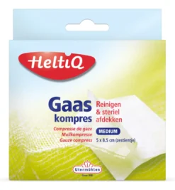 Heltiq Gaaskompres 8.5 x 5 cm zestientje (16 stuks)