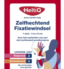 HeltiQ Zelfhechtend windsel 4m x 6 cm (1 stuk)