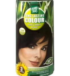 Hennaplus Long lasting colour 3.44 dark copper brown (100 ml)
