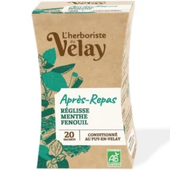 Herboristerie Du Velay Herboriste Du Velay Zoethout Munt Venkel Vertering Bio (20 stuks)