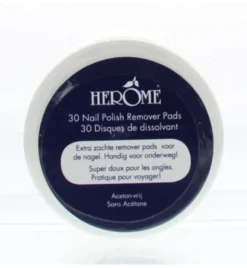 Herome Nagel caring remover pad (30 stuks)