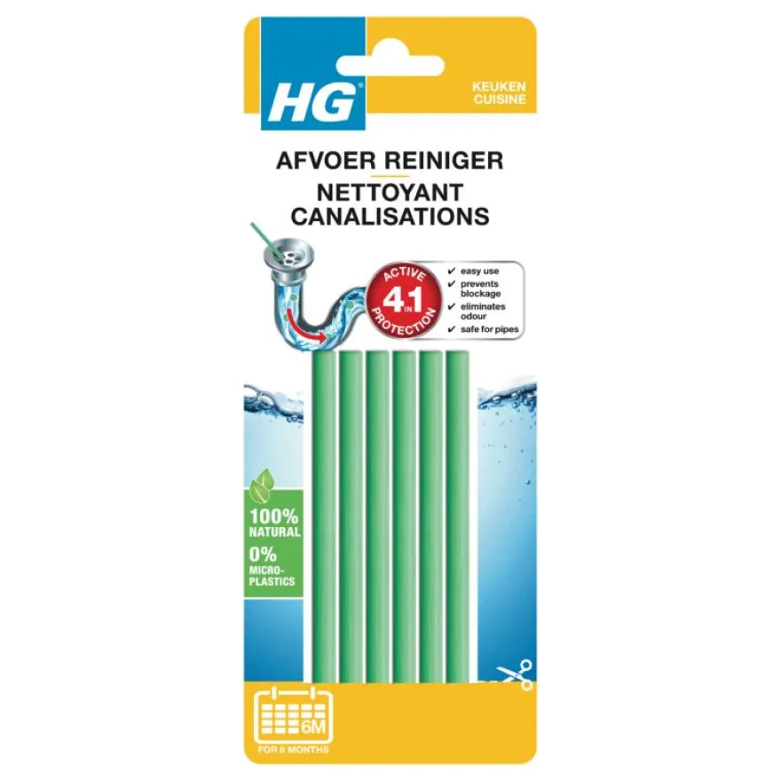 HG Afvoerreiniger (6 stuks)