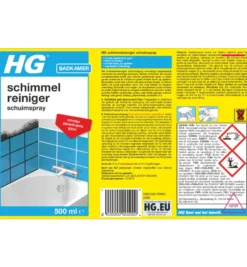 HG Schimmelreiniger Schuimspray (500 ml)