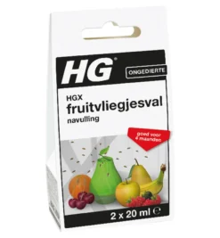 HG X Fruitvliegjesval Navul 20ml (2 x 20 ml)