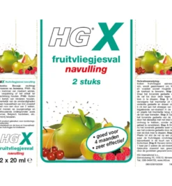 HG X Fruitvliegjesval Navul 20ml (2 x 20 ml)