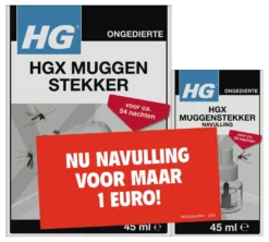 HG X Muggenstekker + Navulling (1 set)